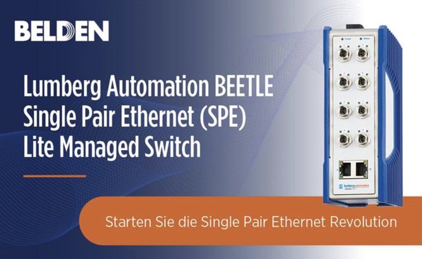 Belden bringt Single Pair Ethernet Lite Managed Switch auf den Markt